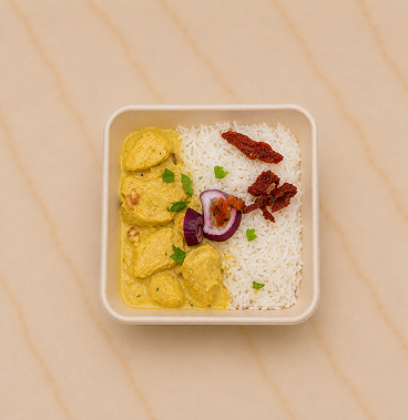 Riz au poulet curry
